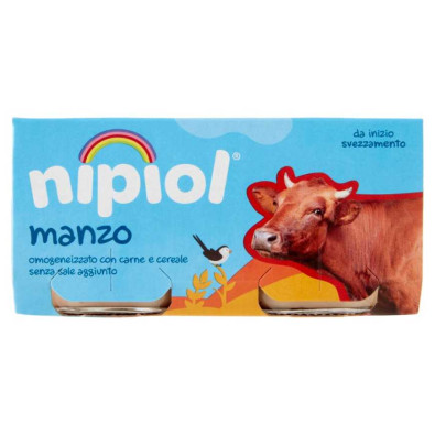 Nipiol Omogeneizzato Carne Manzo Gr.80X2