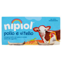 Nipiol Omogeneizzato Carne Vitello e Pollo Gr.80X2