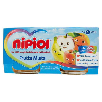 Nipiol Omogeneizzato Frutta Mista Gr.80X2