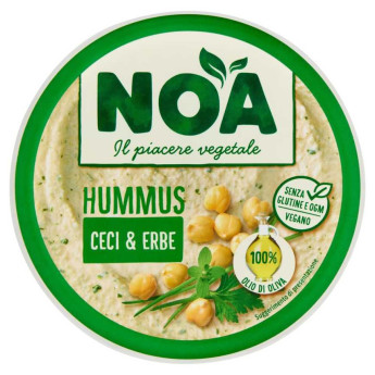Noa Hummus di Ceci & Erbe Senza Glutine Vegano Gr.175