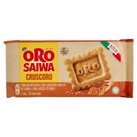 Oro Saiwa Cruscoro Biscotti Integrali 100% Grano Italiano con Zucchero di Canna e Miele Gr.400