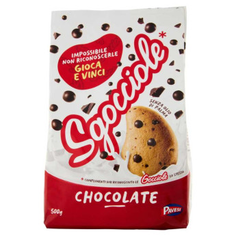 Pavesi Gocciole Cioccolato Biscotti con Gocce di Cioccolato Gr.500