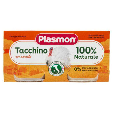 Plasmon Omogeneizzato Carne Tacchino Gr.80X2