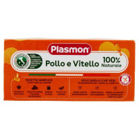 Plasmon Omogeneizzato Carne Vitello e Pollo Gr.80X2