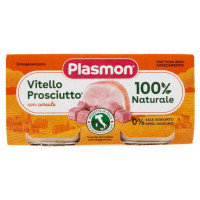 Plasmon Omogeneizzato Carne Vitello e Prosciutta Gr.80X2