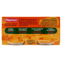 Plasmon Omogeneizzato Carne Vitello e Prosciutta Gr.80X2