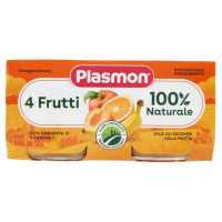Plasmon Omogeneizzato Frutta 4 Frutti Gr.104X2