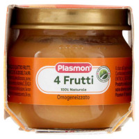 Plasmon Omogeneizzato Frutta 4 Frutti Gr.104X2