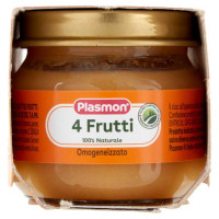 Plasmon Omogeneizzato Frutta 4 Frutti Gr.104X2