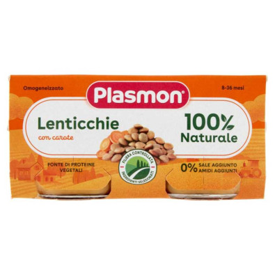 Plasmon Omogeneizzato Legumi Lenticchie Gr.80X2