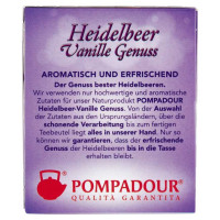Pompadour Infuso Tentazione al Mirtillo 20 Filtri