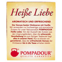 Pompadour Infuso Vaniglia e Lampone 20 Filtri