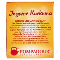 Pompadour Infuso Zenzero e Curcuma 20 Filtri