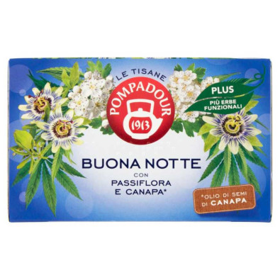 Pompadour Tisana Buona Notte Plus 18 Filtri