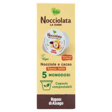 Rigoni di Asiago Noccolata la Dark Senza Latte Bio Pz.5 X Gr.20
