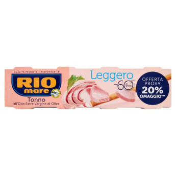 Rio Mare Tonno all'Olio Extra Vergine di Oliva Leggero Gr.60 X Pz.4