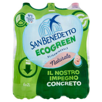 San Benedetto Acqua Minerale Naturale Fonte del Pollino Ecogreen Lt.2