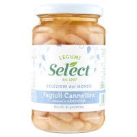 Select Fagioli Cannellini Lessati Vaso Vetro Gr.350