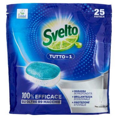 Svelto Tabs Lavastoviglie Tutto in 1 Pz.25