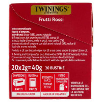 Twinings Infuso Frutti Rossi 20 Filtri
