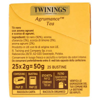 Twinings Te' Nero Agrumance 25 Filtri