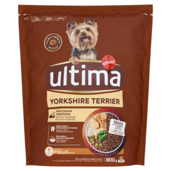 Ultima Dog Crocchette per Yorkshire al Pollo Gr.800