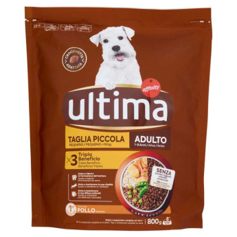 Ultima Dog Mini Adult Crocchette con Pollo Gr.800