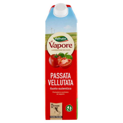Valfrutta Passata di Pomodoro Vellutata al Vapore Brick Kg.1