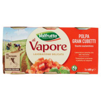 Valfrutta Polpa di Pomodoro Gran Cubetti al Vapore Pz.3 X Gr.400