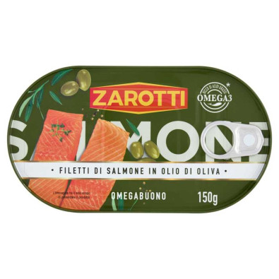 Zarotti Filetti di salmone in Olio di Oliva Gr.150