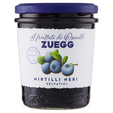 Zuegg Confettura di Mirtilli Neri Selvatici I Frutteti di Oswald Gr.320